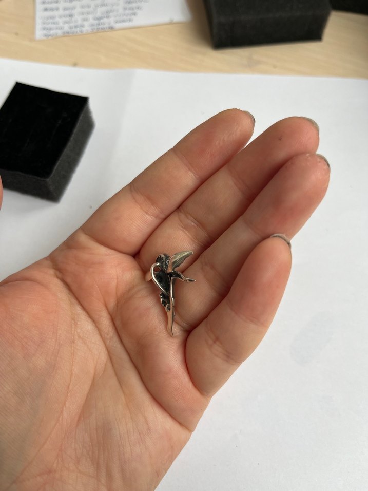 925 ayar melek kolye ucu - Görsel 2