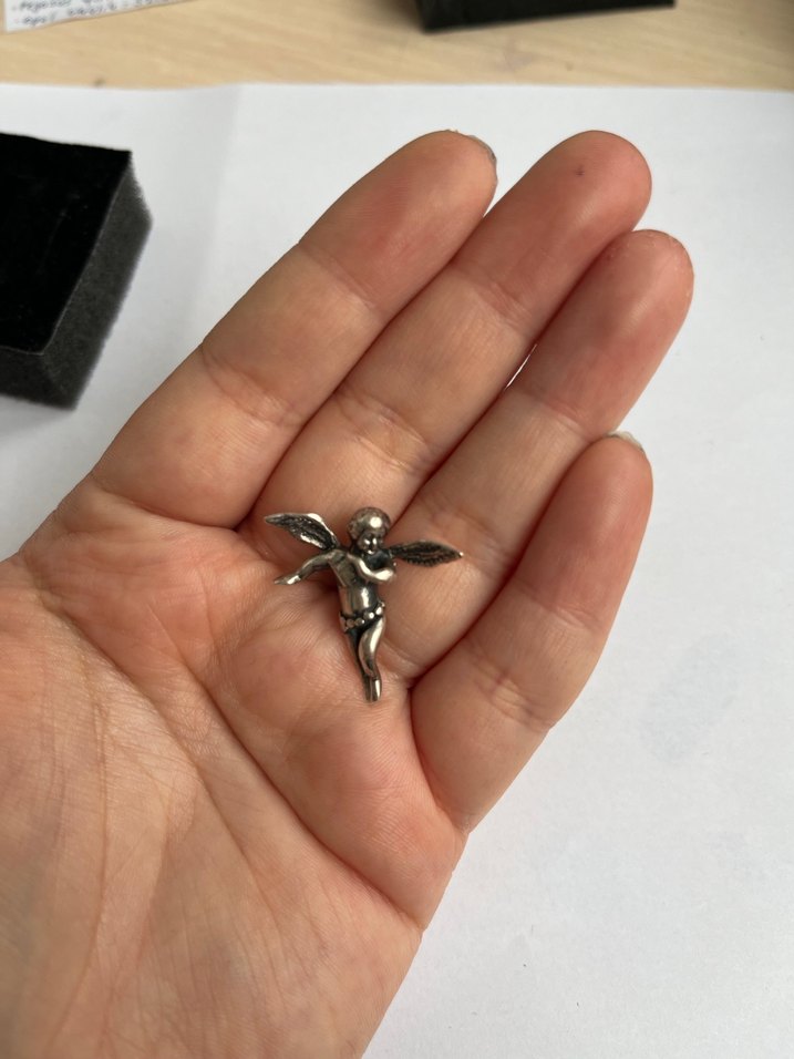 925 ayar melek kolye ucu - Görsel 4