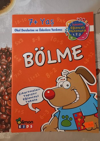 7+ Yaş Eğlenceli Matematik Bölme Kitabı