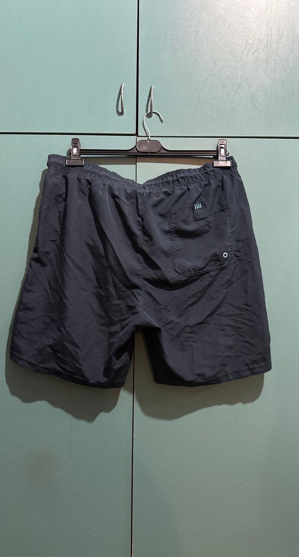 Erkek Mavi Bol Kesim Mini Yüzme Şortu - Görsel 2