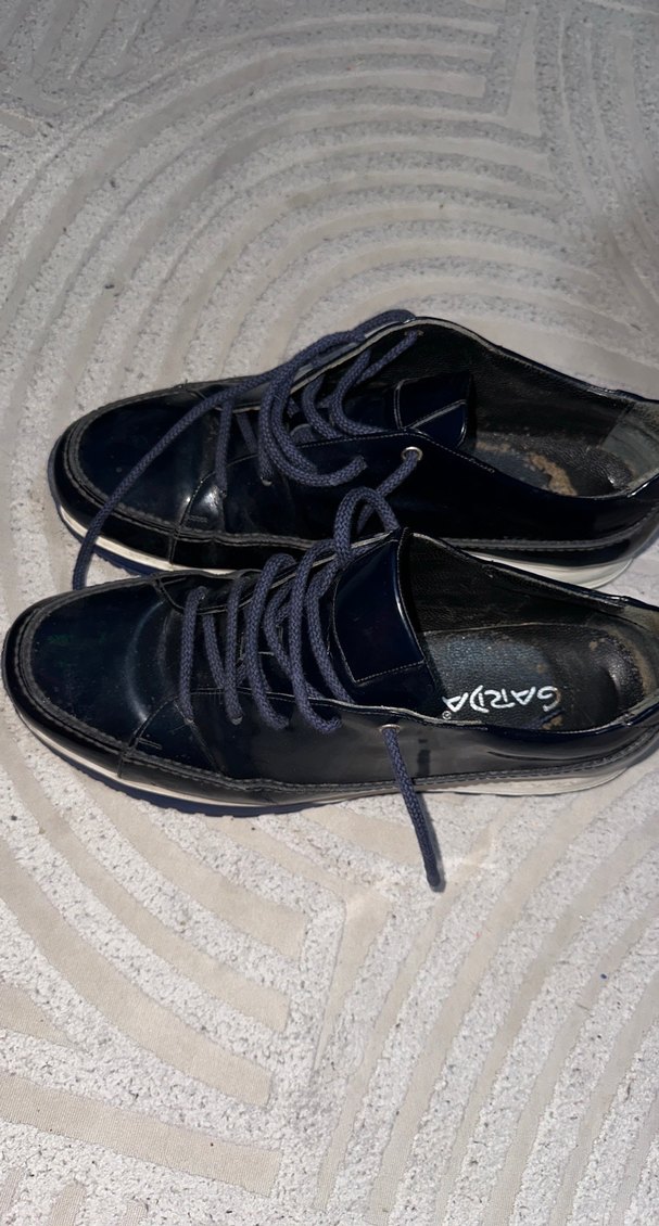 Garda marka Klasik Gotik Erkek Lacivert Ayakkabı Bağcığı - Görsel 2