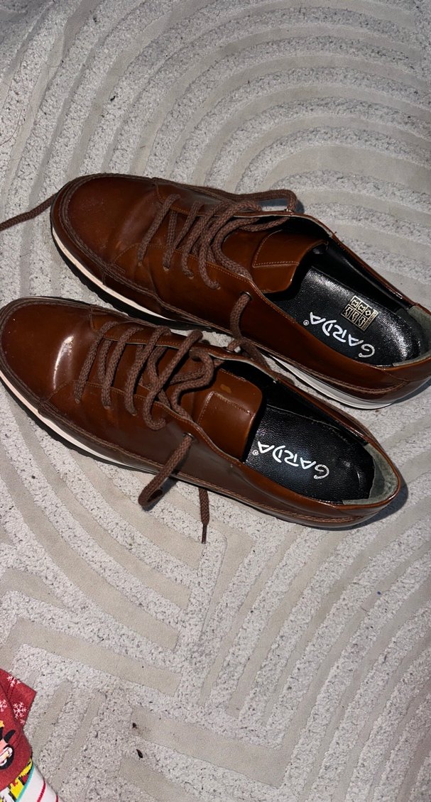 Kahverengi Deri Bağcıklı Erkek Klasik Ayakkabı - Görsel 2