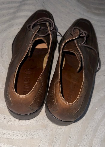 43 Beden Kahverengi Vintage Erkek Deri Klasik Ayakkabı