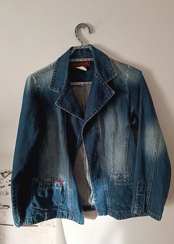 Vintage kadın denim ceket - Görsel 5