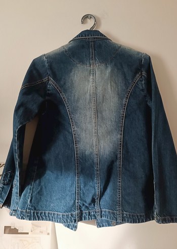 m Beden lacivert Renk Vintage kadın denim ceket