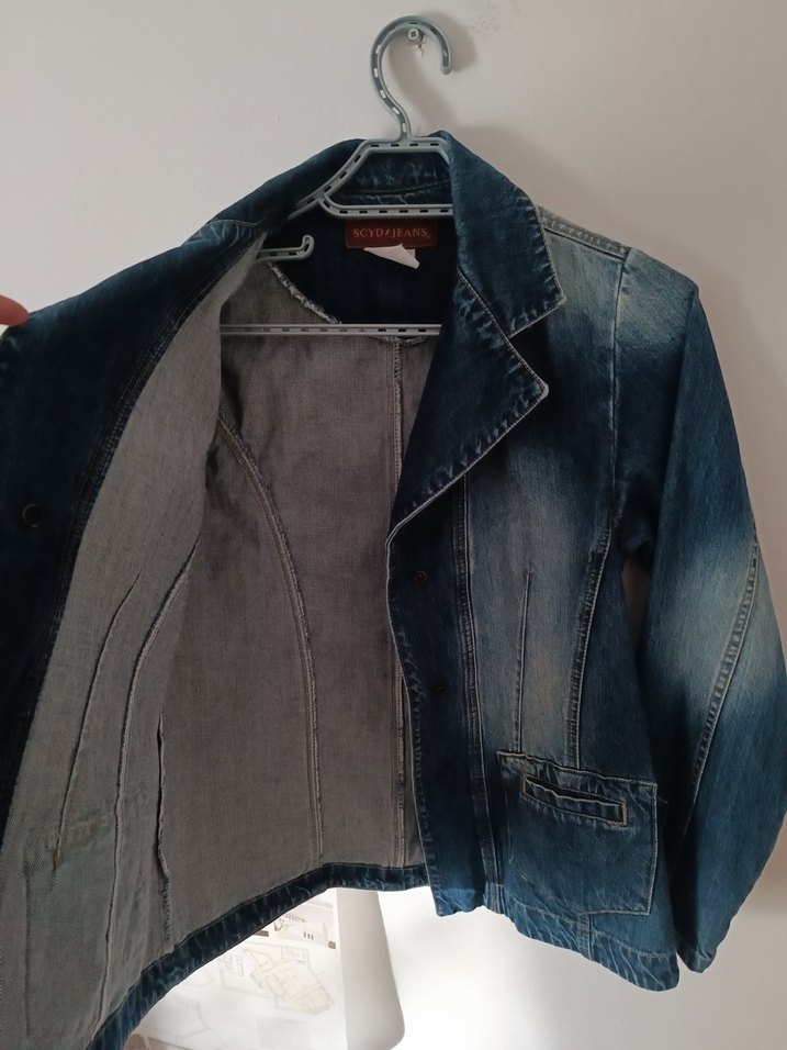 Vintage kadın denim ceket - Görsel 2