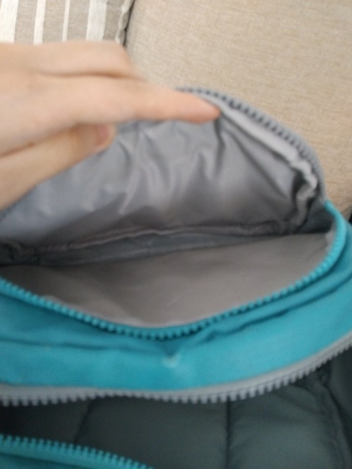 Turkuaz Gri Fermuarlı Kadın Sırt Çantası - Görsel 4