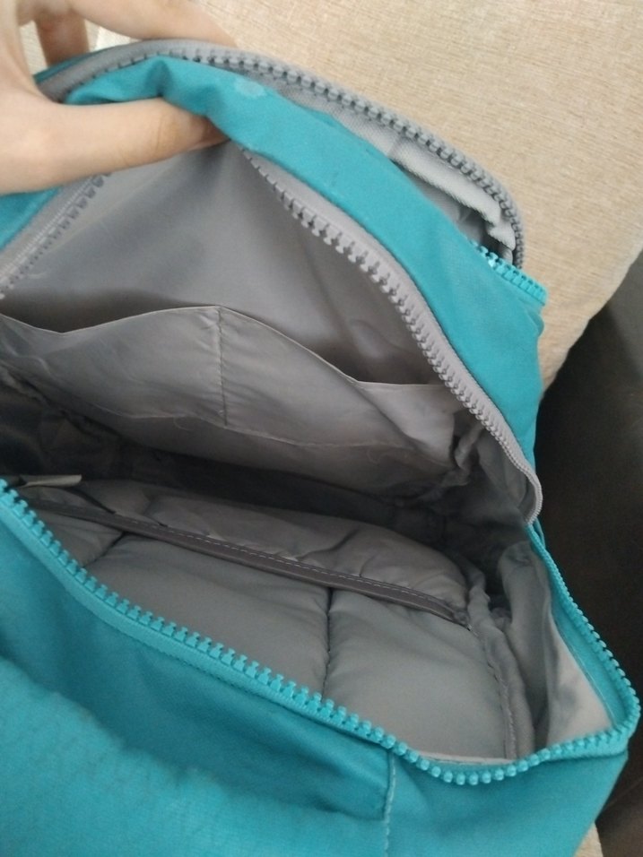 Turkuaz Gri Fermuarlı Kadın Sırt Çantası - Görsel 3