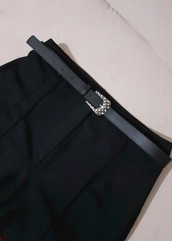 Diğer Klasik Siyah Deri Goth Kemer