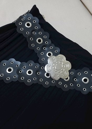 Siyah Gotik Tokalı Kadın Kemer - Görsel 2