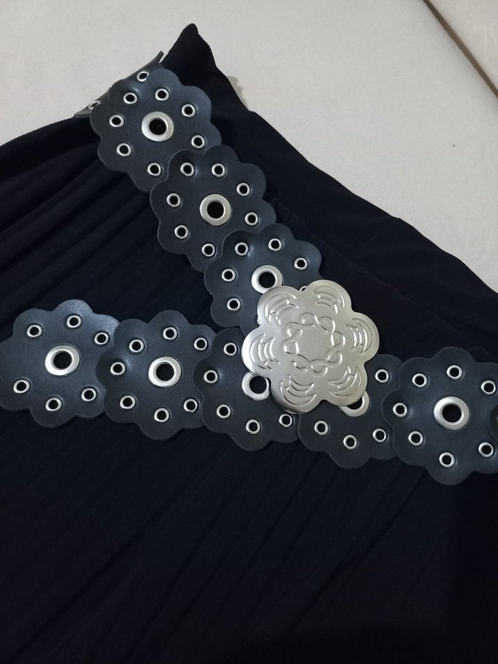 Siyah Gotik Tokalı Kadın Kemer - Görsel 2