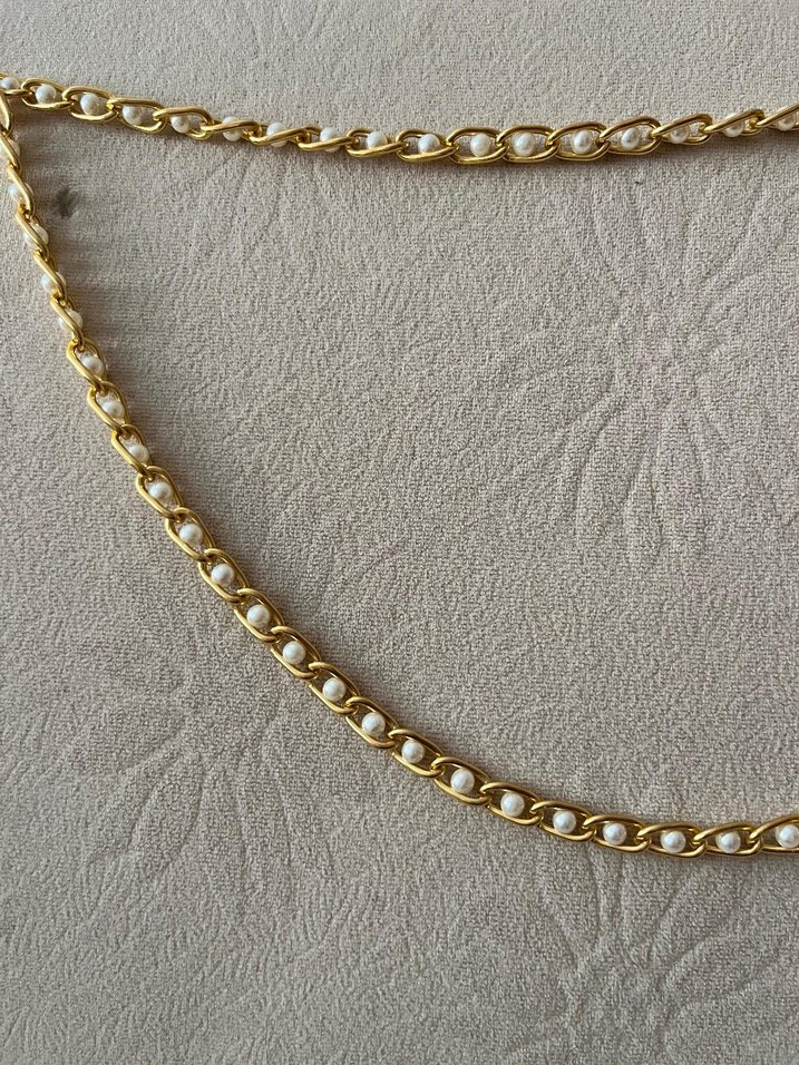 Parlak Altın Zincir Detaylı Kadın Bel Zinciri - Görsel 3