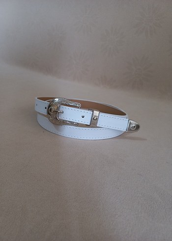 Diğer Minimal Beyaz Deri Kemer