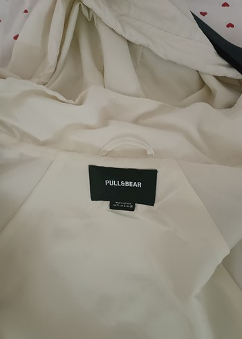 Beyaz Kapüşonlu Kadın Ceket ( Yağmurluk ) - Görsel 3