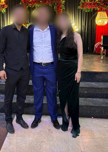 Kadife Zümrüt Yeşili Gece Elbisesi - Görsel 5