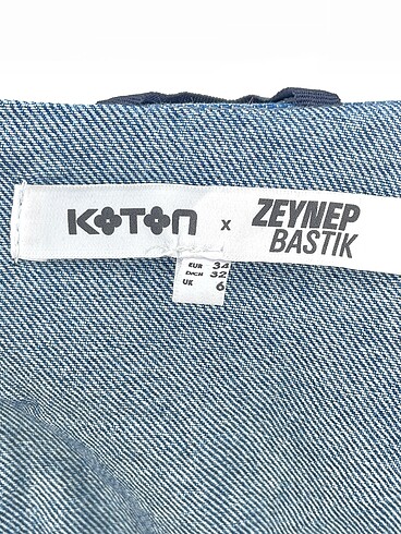 34 Beden mavi Renk Koton Kot Ceket %70 İndirimli.