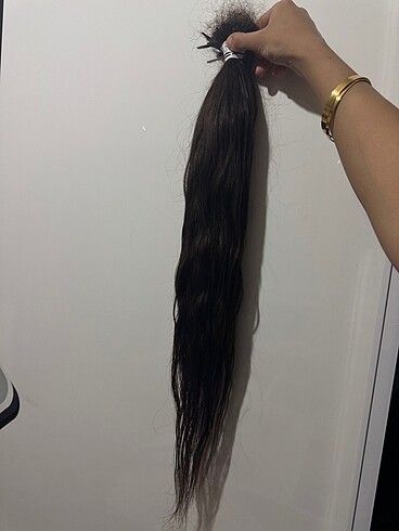 Kahverengi gerçek Özbek saç 243 adet - Görsel 4