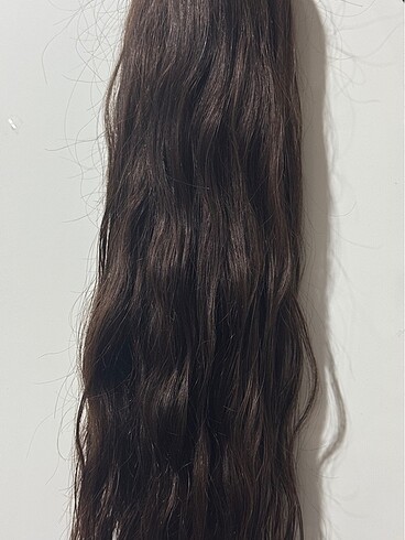 Kahverengi gerçek Özbek saç 243 adet - Görsel 3