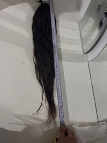 Kahverengi gerçek Özbek saç 243 adet - Görsel 6