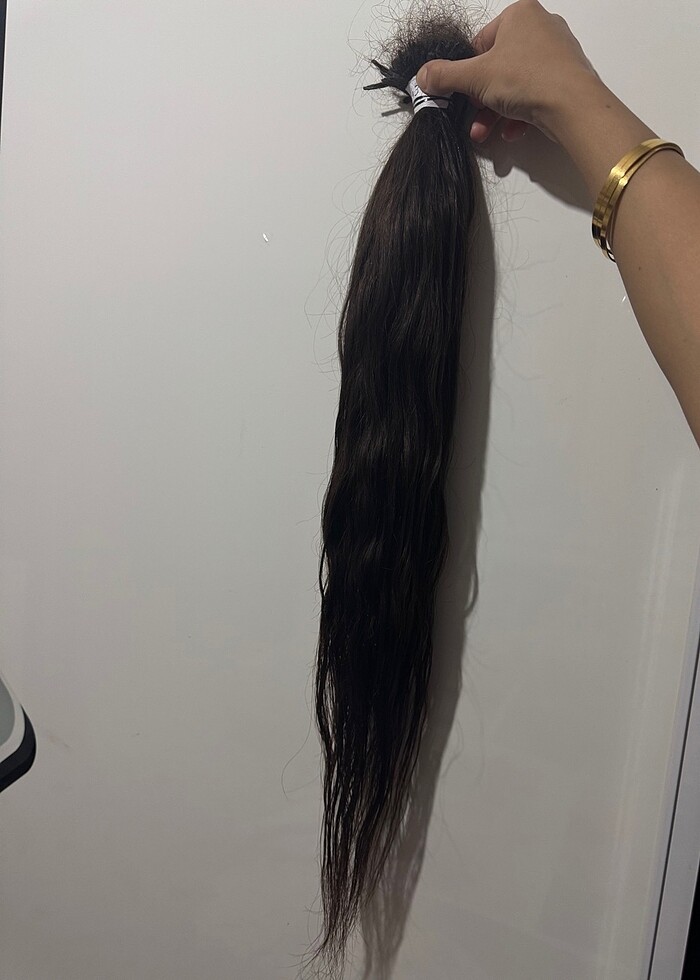 Kahverengi gerçek Özbek saç 243 adet - Görsel 4