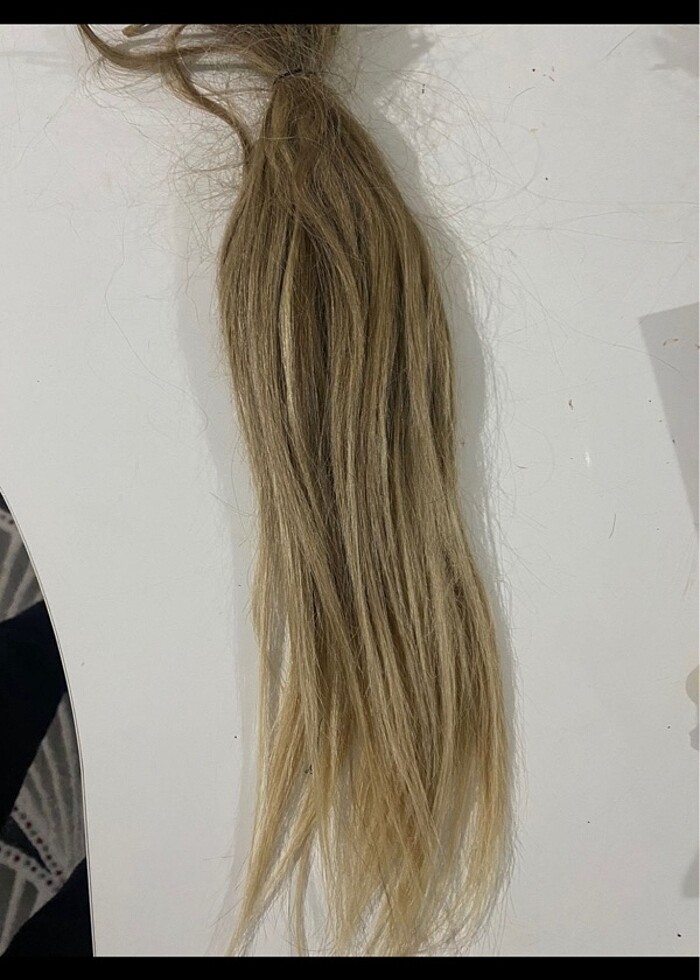 Özbek platin 165 adet gerçek saç - Görsel 5