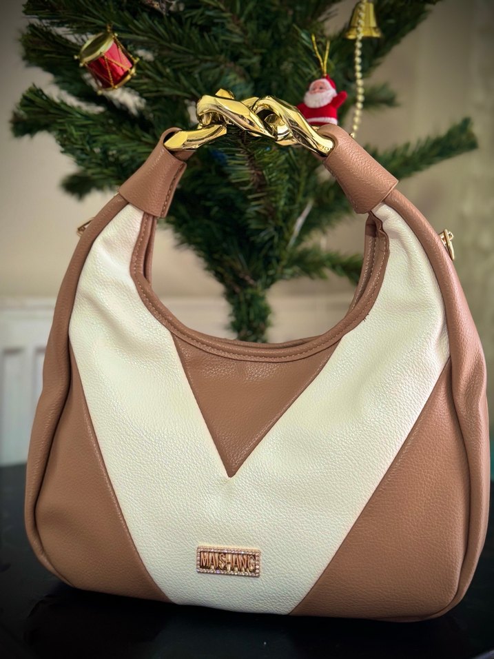 Bej Deri Kadın Çanta - Görsel 2