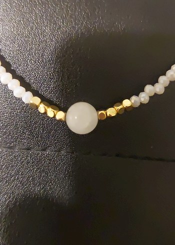 Beden Beyaz Boncuklu Minimalist Bileklik