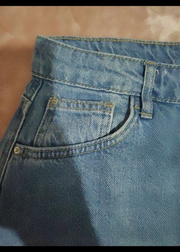 Mavi Uzun Kot Etek - Görsel 3