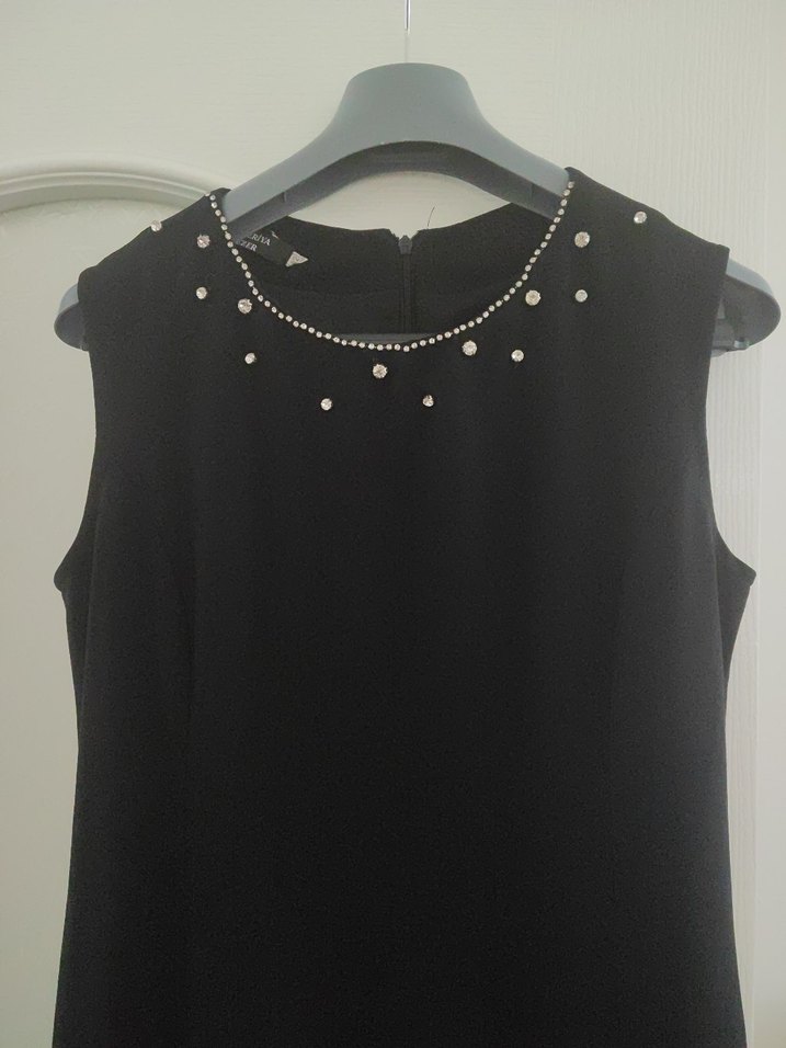 İş için Uzun Kollu İşlemeli Bej Kadın Takım - Görsel 4