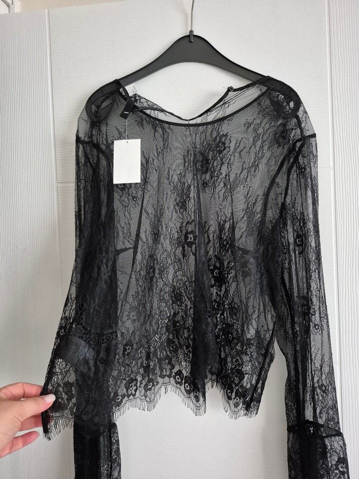 H&M dantelli bluz - Görsel 3