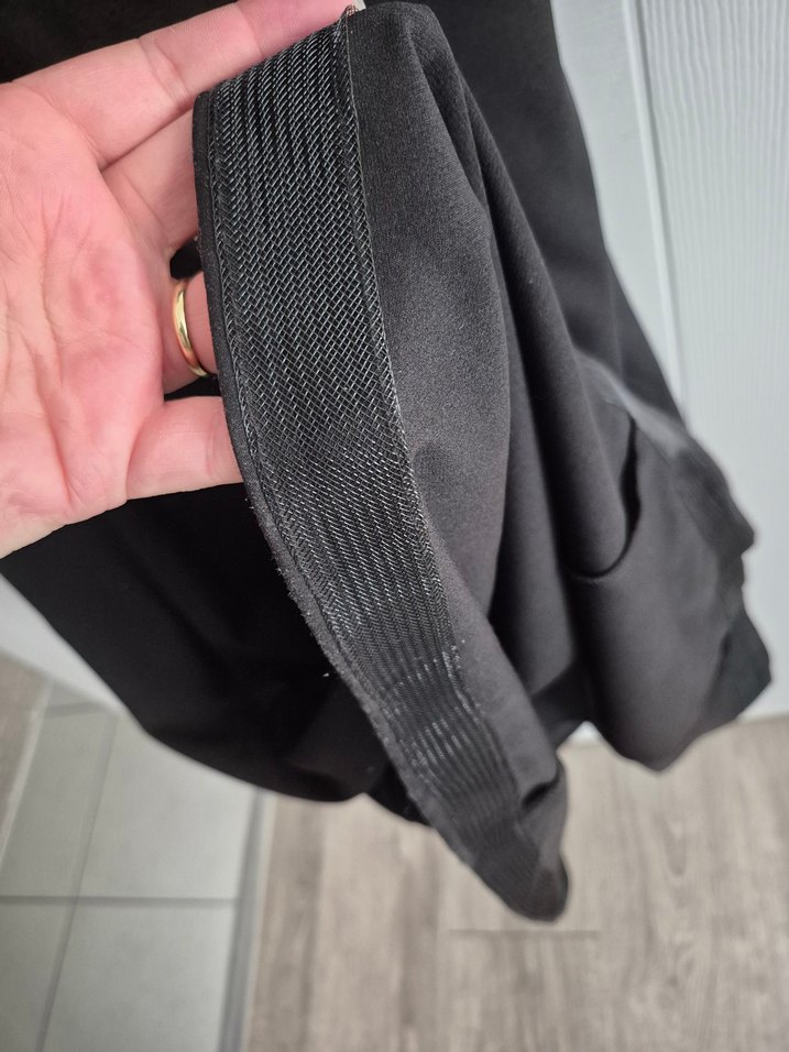 Siyah V Yaka Uzun Kadın Abiye Elbise - Görsel 5