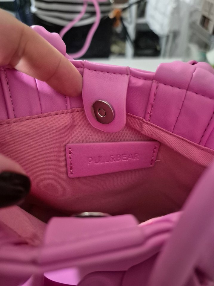 Pembe Fiyonklu Kadın Çanta - Görsel 3