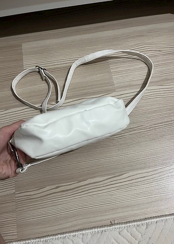 Beden beyaz Renk Beyaz Deri Kadın Omuz Çantası