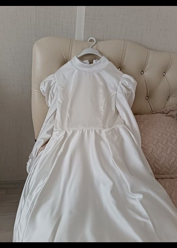 Dantelli Vintage Gelin Eldiveni, şapka ve elbise - Görsel 5