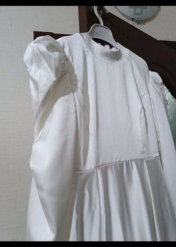 Dantelli Vintage Gelin Eldiveni, şapka ve elbise - Görsel 6