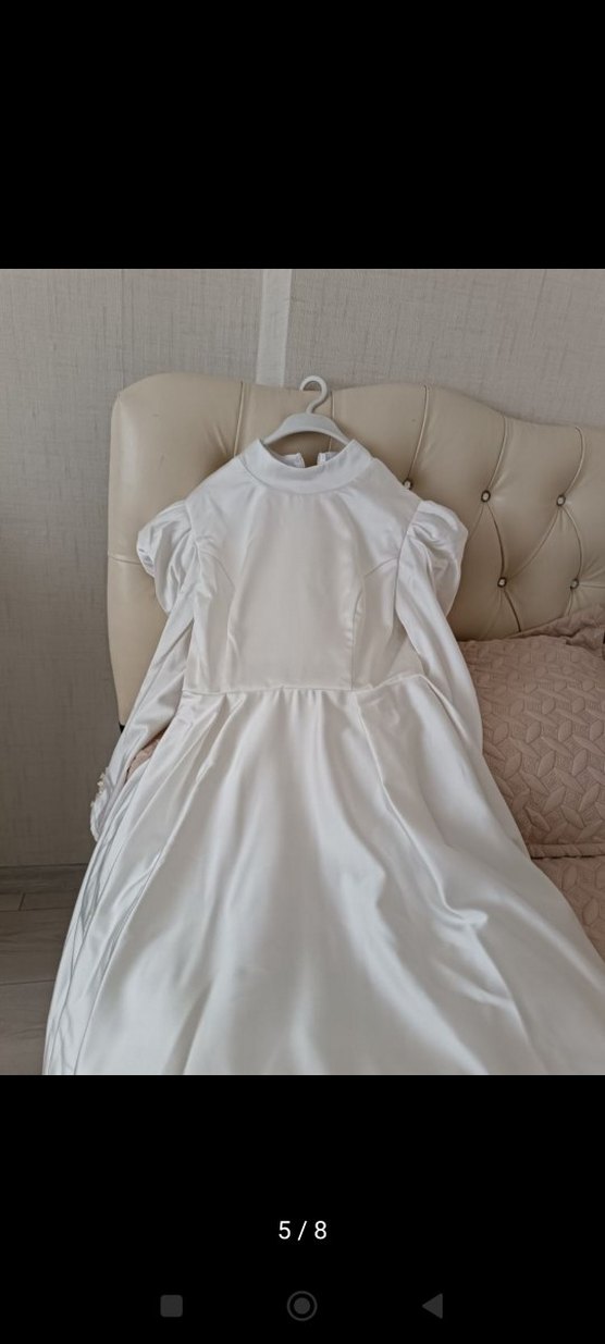 Dantelli Vintage Gelin Eldiveni, şapka ve elbise - Görsel 5