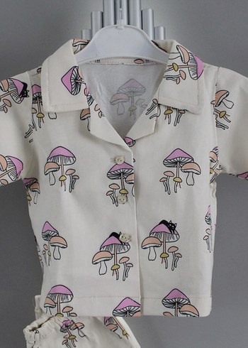 1,5 Yaş Beden Baskılı Kısa Kollu Hamile Pijama Takımı