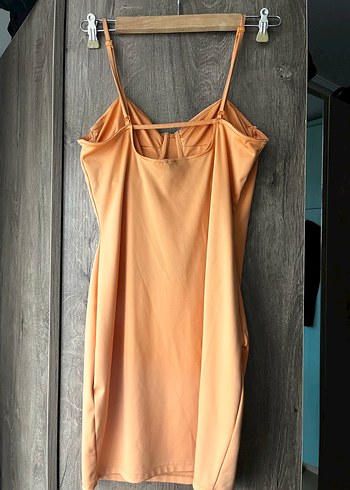 Büzgülü Midi Elbise - Görsel 2