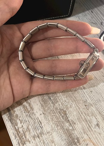 Kare Kadranlı Gri Kadın Kol Saati - Görsel 2