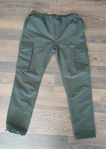 Erkek Kemerli Regular Fit Haki Pantolon