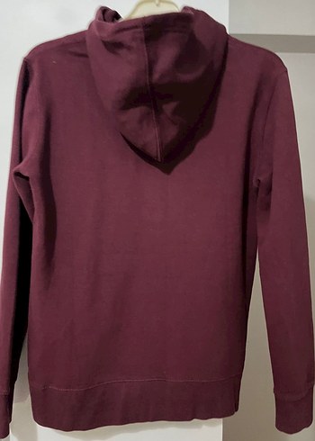 Standart Beden Beden Pull and Bear Bordo Erkek Sweatshirt