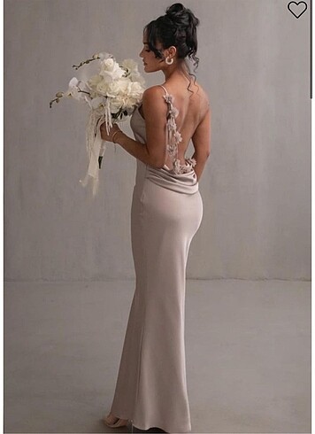 Zara saten elbise