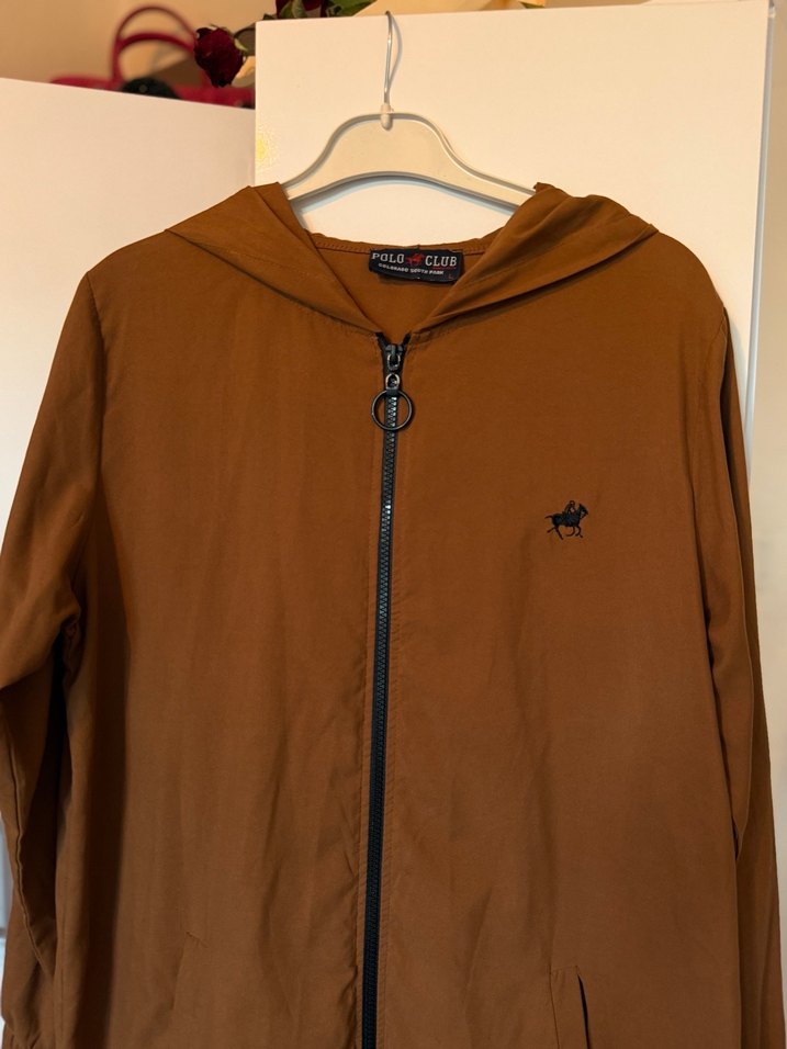 Kahverengi Kapüşonlu Midi Hamile Ceketi - Görsel 2