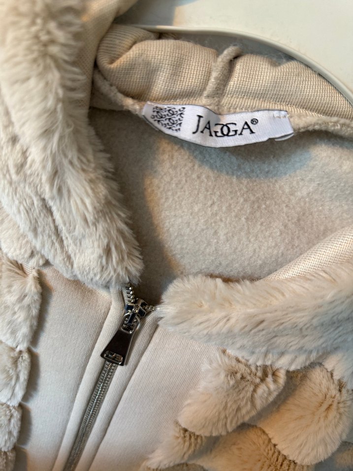 Kadın Bej Midi Peluş Ceket - Görsel 4