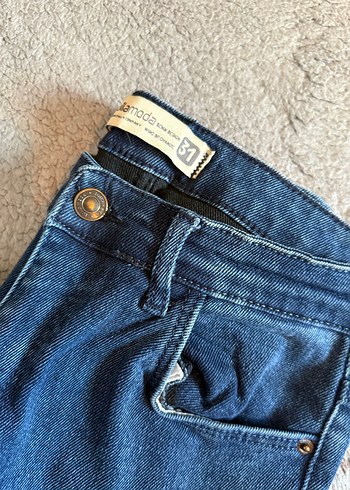 Kadın Mavi Denim Normal Boy Jean - Görsel 3