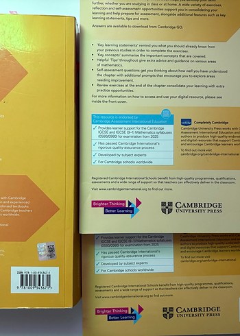 Cambridge IGCSE Math Core ve Extended kitapları - Görsel 2