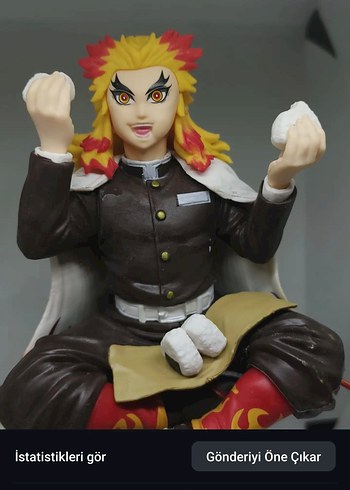 Rengoku onigiri figürü 13 cm