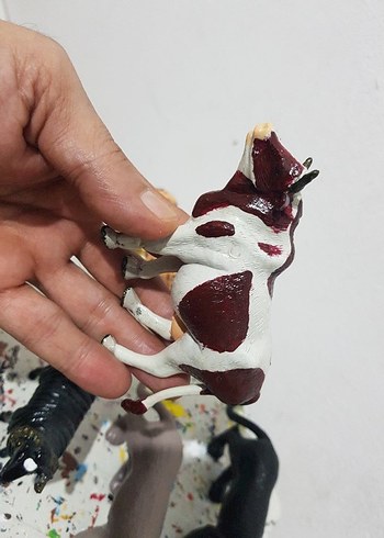  Beden Renk Çeşitli Hayvan Figürleri Seti 6 adet