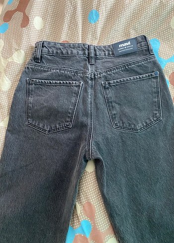 mavi siyah eskitme new york model pantalon - Görsel 4