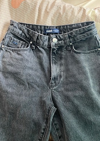 mavi siyah eskitme new york model pantalon - Görsel 3